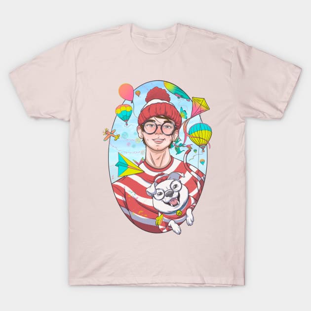 Where’s Waldo and Woof T-Shirt by Maxx Slow